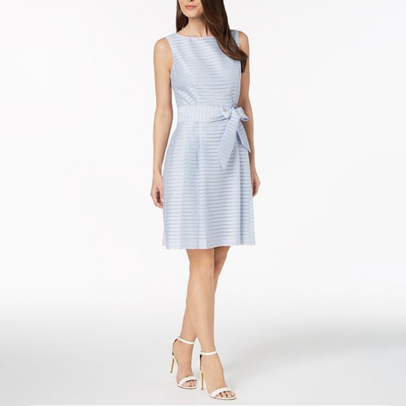 Anne Klein Dresses & Skirts - Anne Klein Shadow-Stripe Fit & Flare Dress